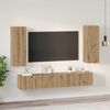 vidaXL TV Cabinet Set Wall-mounted 5 pcs Artisan Oak Engineered Wood