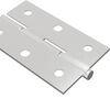 vidaXL Hinge Plain 2 pcs Silver 58 x 35 x 1 mm Steel