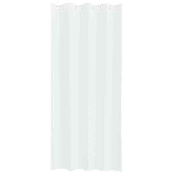 vidaXL Voile Curtain with Curtains 2 pcs White 245 x 140 cm Polyester