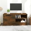 vidaXL TV Cabinet Smoked Oak 80x35x36.5 cm Engineered Wood