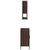 vidaXL 2 Piece Bathroom Furniture Set Brown Oak Engineered Wood