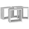 vidaXL Wall Cube Shelves 4 pcs Concrete Grey 30x15x30 cm