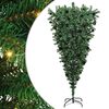 vidaXL Upside-down Artificial Pre-lit Christmas Tree with Ball Set PVC
