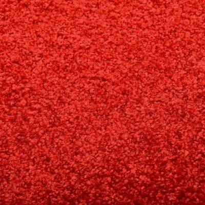 vidaXL Doormat Washable Red 90x150 cm