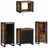 vidaXL Bathroom Furniture Set 4 pcs Multicolour and Black