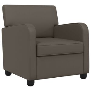 vidaXL Armchair Grey Faux Leather