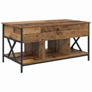 vidaXL Coffee Table Old Wood 100 x 55 x 48.5 cm Engineered Wood