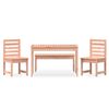vidaXL 4 Piece Garden Dining Set Solid Wood Douglas