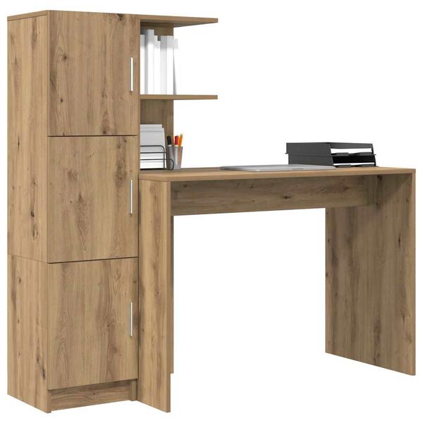 vidaXL Desk 2 pcs Artisan Oak