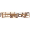 vidaXL Outdoor Sofa Set 6 pcs Natural Solid Acacia Wood