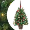 vidaXL Artificial Christmas Tree with 150 LEDs Green 95 cm PE and PVC