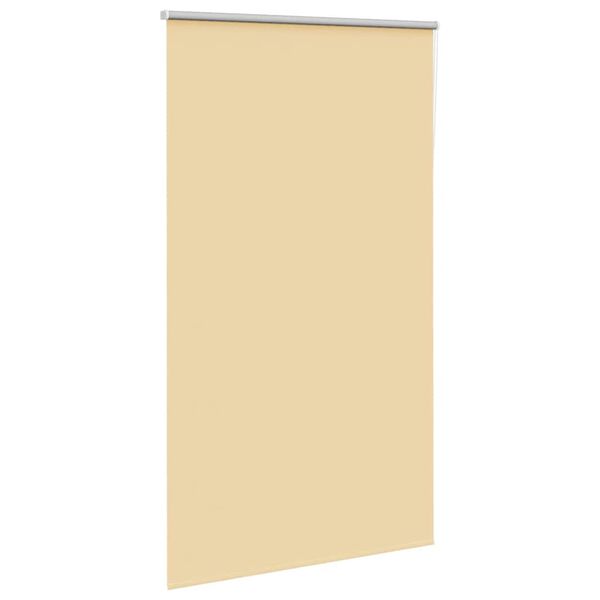 vidaXL Roller Blind Blackout Beige 140x230 cm Fabric Width 136.6 cm Polyester