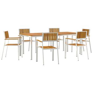 vidaXL Outdoor Dining Set 7 pcs 200 x 90 x 75 cm