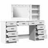 vidaXL Dressing Table 3 pcs White 40 x 41 x 135 cm Engineered wood
