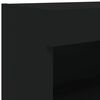 vidaXL 5 Piece TV Wall Units with LED Black Engineered Wood