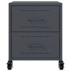vidaXL Bedside Cabinets 2 pcs Anthracite 36x39x43.5 cm Steel