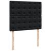 vidaXL Box Spring Bed with Mattress Black 120x200 cm Velvet