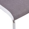 vidaXL Cantilever Dining Chairs 4 pcs Taupe Fabric
