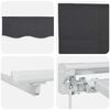 vidaXL Retractable Awning Anthracite 400 x 200 cm Fabric
