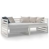 vidaXL Day Bed without Mattress White 80x200cm Solid Wood Pine