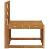 vidaXL Outdoor Middle Sofa Solid Acacia Wood Natural 59 x 63 x 73 cm