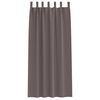 vidaXL Blackout Curtains with Rings 2 pcs Dark Brown 260 x 140 cm