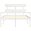 vidaXL Senior Bed without Mattress White 120x200 cm Solid Wood