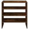 vidaXL Shoe Racks 2 pcs Stackable Smoked Oak 60x30x30.5 cm
