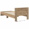 vidaXL Bed Frame Artisan Oak 100 x 200 cm Engineered Wood