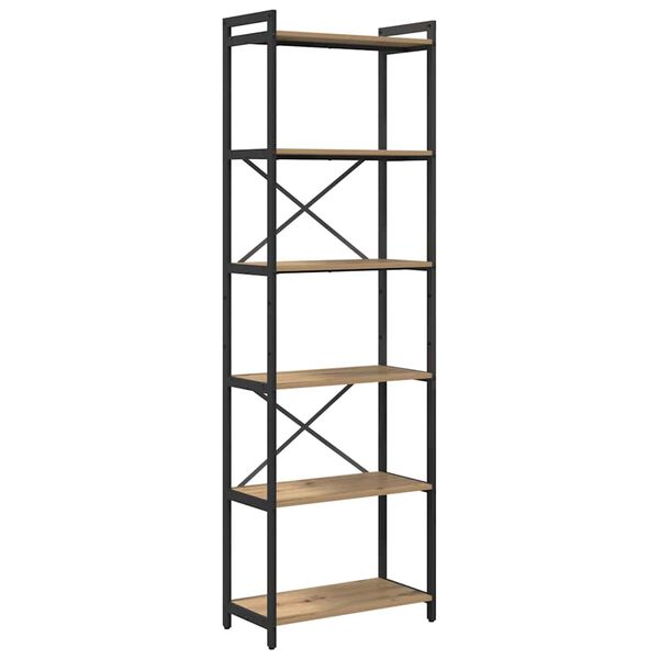 vidaXL Bookshelf Artisan Oak 60 x 30 x 190 cm Engineered Wood