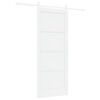 vidaXL Sliding Door 83 x 202 cm Solid Pine Wood White