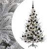 vidaXL Artificial Christmas Tree with Bauble 120 cm 150 LEDs