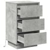 vidaXL Bedside Cabinet Concrete Grey 39 x 34.5 x 65 cm Engineered wood
