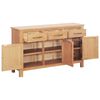 vidaXL Sideboard Brown 112 x 33.5 x 70 cm Solid oak wood