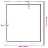 vidaXL Table Top 60x60x(2-6) cm Untreated Solid Wood Live Edge