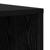 vidaXL TV Cabinet Set 2 pcs Black Oak 37 x 35 x 107cm Engineered Wood