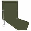 vidaXL Rabbit Feeder Olive Green 17.5 x 26 x 28.5 cm Cold-Rolled Steel