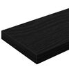 vidaXL Bookshelf Board 4 pcs Black 100 x 10 x 1.5 cm Engineered Wood