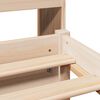 vidaXL Bookcase Bed without Mattress 90x200cm Solid Wood Pine