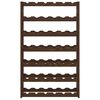 vidaXL Wine Rack for 42 Bottles Brown Solid Wood Pine
