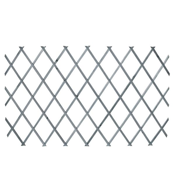 vidaXL Trellis Fences 5 pcs Solid Firwood 180x90 cm Grey