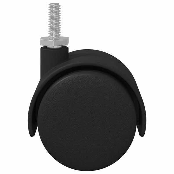 vidaXL Casters 2 pcs Black 40.1 x 40.1 x 37.8 mm PP and Iron