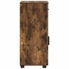 vidaXL Bathroom Cabinet with Drawer Smoked Oak 30 x 35 x 80 cm