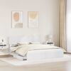 vidaXL Storage Bed with Headboard White 180 x 200 cm Engineered Wood