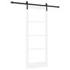 vidaXL Sliding Door ORKDAL White and Black 83 x 202 cm