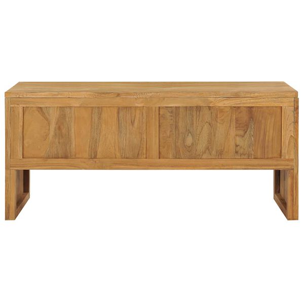 vidaXL TV Cabinet 100x35x45 cm Solid Teak Wood