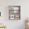vidaXL Magazine Rack Grey Sonoma 60 x 12 x 70 cm Engineered Wood