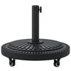 vidaXL Parasol Base Black Ø38-48 mm PE and concrete and iron