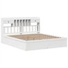 vidaXL Bed Frame without Mattress White 180x200 cm Super King Solid Wood Pine