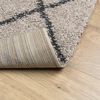 vidaXL Shaggy Rug PAMPLONA High Pile Modern Beige and Anthracite 100x200 cm